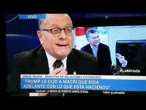 Relación Macri – Trump: el canciller Faurie rompe el silencio