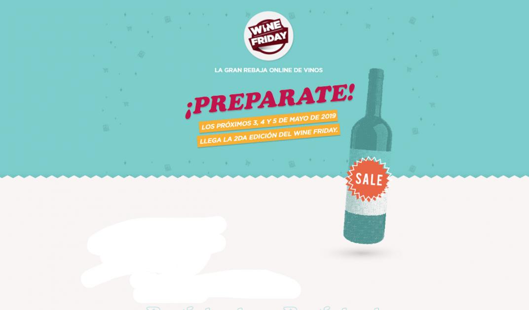 Llega el Wine Friday, con ofertas on line de 60% en vinos Llega el Wine Friday, con ofertas on line de 60% en vinos
