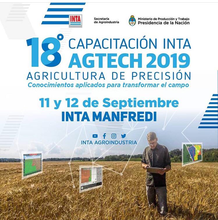 18º Capacitación INTA AgTech – Agricultura de Precisión 2019