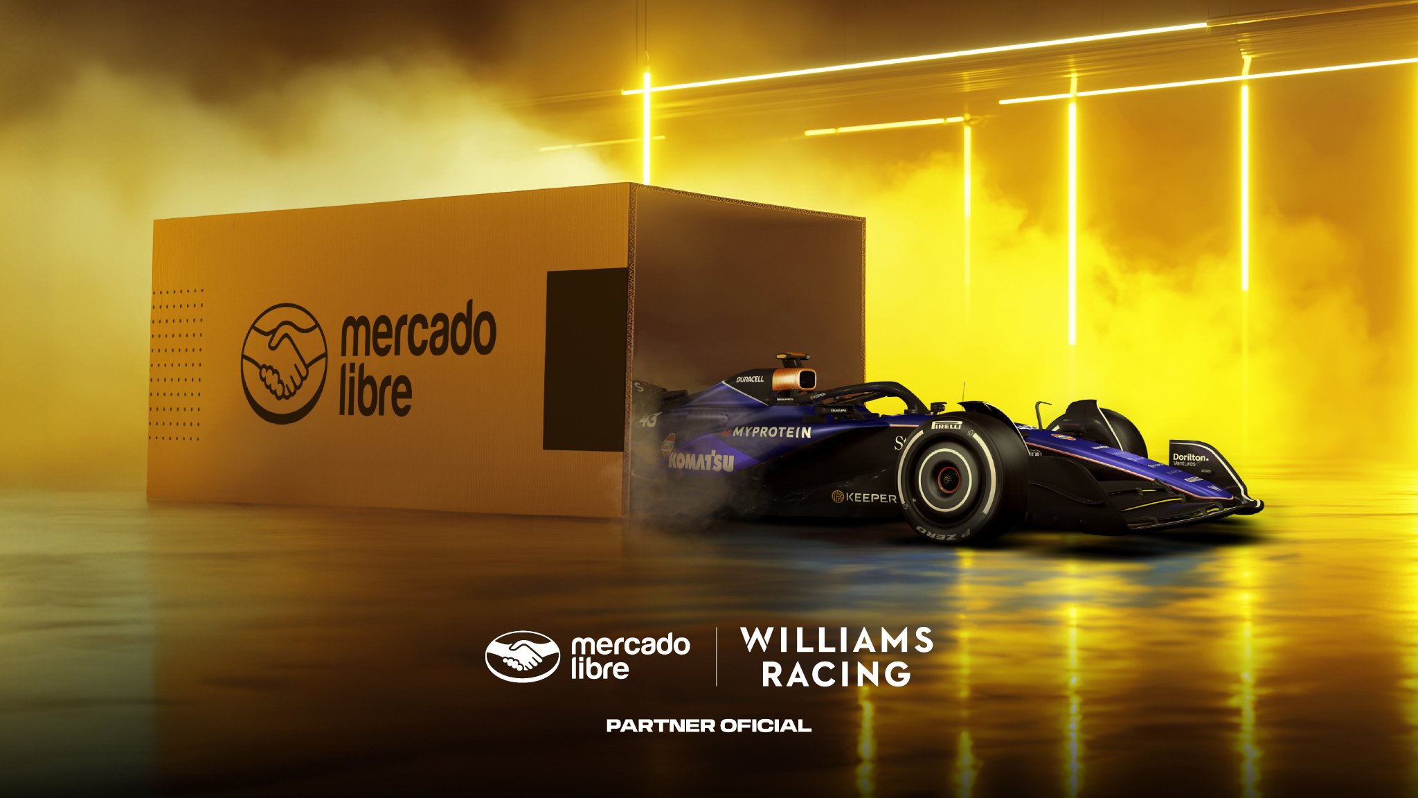 Además de Globant, Colapinto sumó a Mercado Libre en su arribo a la F1 Además de Globant, Colapinto sumó a Mercado Libre en su arribo a la F1